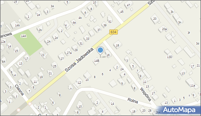 Nowe Lipiny, Szosa Jadowska, 14c, mapa Nowe Lipiny