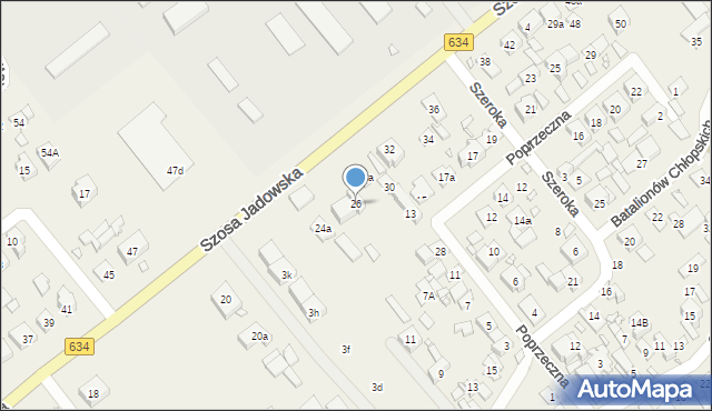 Nowe Lipiny, Szosa Jadowska, 26, mapa Nowe Lipiny