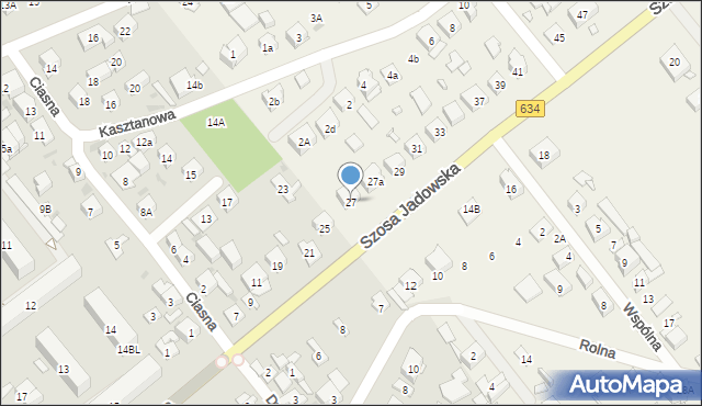 Nowe Lipiny, Szosa Jadowska, 27, mapa Nowe Lipiny