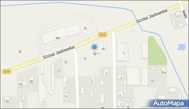 Nowe Lipiny, Szosa Jadowska, 78, mapa Nowe Lipiny