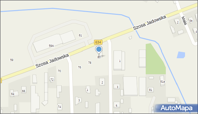 Nowe Lipiny, Szosa Jadowska, 80, mapa Nowe Lipiny