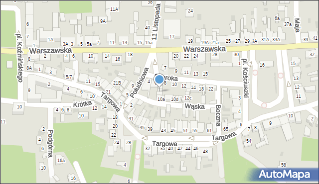 Nowe Miasto nad Pilicą, Szeroka, 8d, mapa Nowe Miasto nad Pilicą