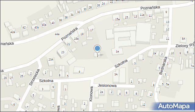 Nowe Miasto nad Wartą, Szkolna, 2, mapa Nowe Miasto nad Wartą