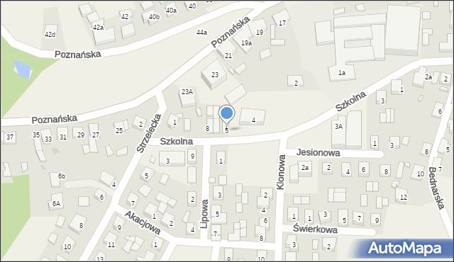 Nowe Miasto nad Wartą, Szkolna, 5, mapa Nowe Miasto nad Wartą