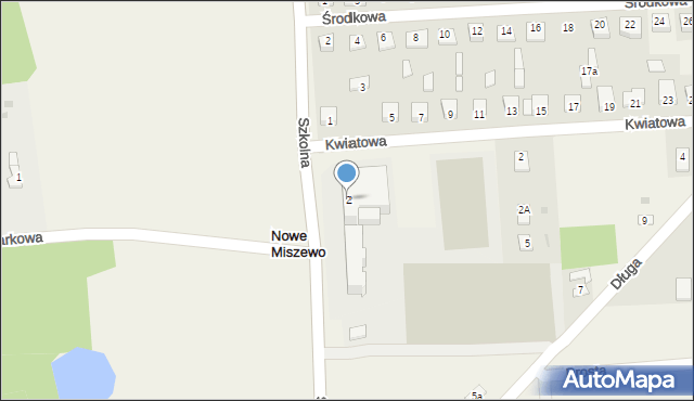 Nowe Miszewo, Szkolna, 2, mapa Nowe Miszewo