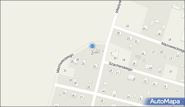Nowe Proboszczewice, Szacherskiego Zbigniewa, 22, mapa Nowe Proboszczewice