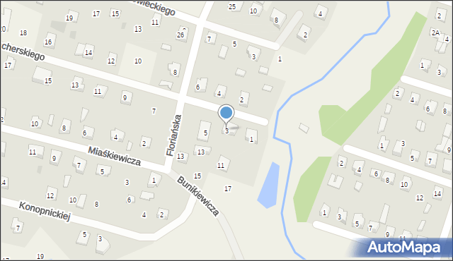 Nowe Proboszczewice, Szacherskiego Zbigniewa, 3, mapa Nowe Proboszczewice