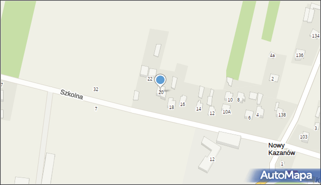 Nowe Sierosławice, Szkolna, 20, mapa Nowe Sierosławice