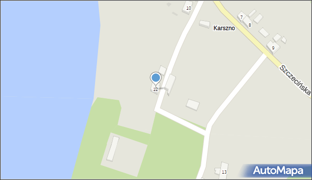 Nowe Warpno, Szczecińska, 12, mapa Nowe Warpno