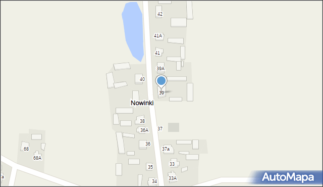 Nowinki, Szkolna, 17, mapa Nowinki