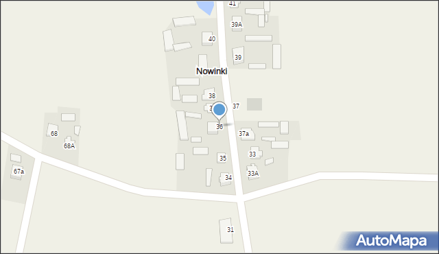 Nowinki, Szkolna, 18, mapa Nowinki