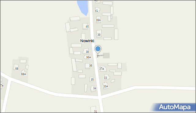 Nowinki, Szkolna, 19, mapa Nowinki