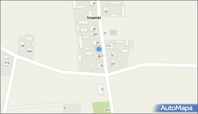 Nowinki, Szkolna, 20, mapa Nowinki