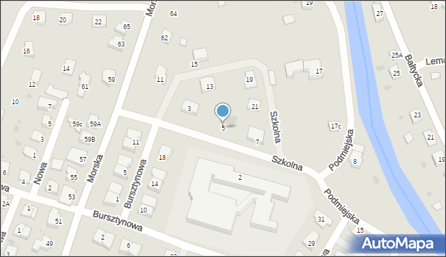 Nowy Dwór Gdański, Szkolna, 5, mapa Nowy Dwór Gdański