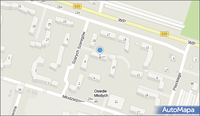 Nowy Dwór Mazowiecki, Szarych Szeregów, 8, mapa Nowy Dwór Mazowiecki