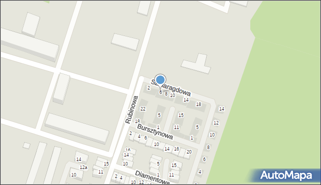 Nowy Dwór Mazowiecki, Szmaragdowa, 6, mapa Nowy Dwór Mazowiecki