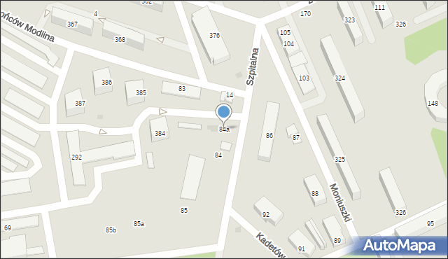 Nowy Dwór Mazowiecki, Szpitalna, 84a, mapa Nowy Dwór Mazowiecki