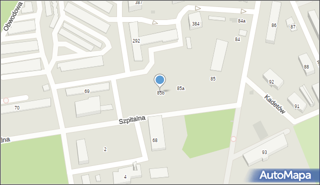Nowy Dwór Mazowiecki, Szpitalna, 85b, mapa Nowy Dwór Mazowiecki