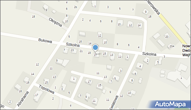 Nowy Dwór Wejherowski, Szkolna, 17, mapa Nowy Dwór Wejherowski