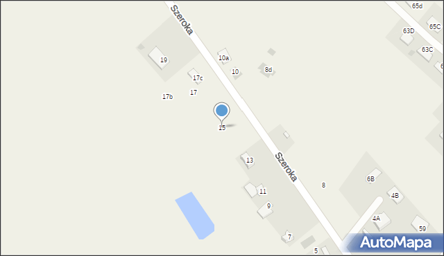 Nowy Krępiec, Szeroka, 15, mapa Nowy Krępiec