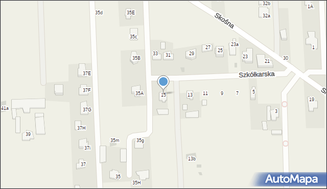 Nowy Krępiec, Szkółkarska, 15, mapa Nowy Krępiec