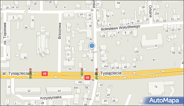 Nowy Targ, Szaflarska, 46, mapa Nowego Targu