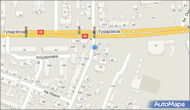 Nowy Targ, Szaflarska, 47, mapa Nowego Targu