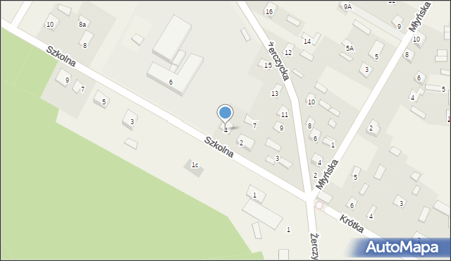 Nurzec-Stacja, Szkolna, 4, mapa Nurzec-Stacja