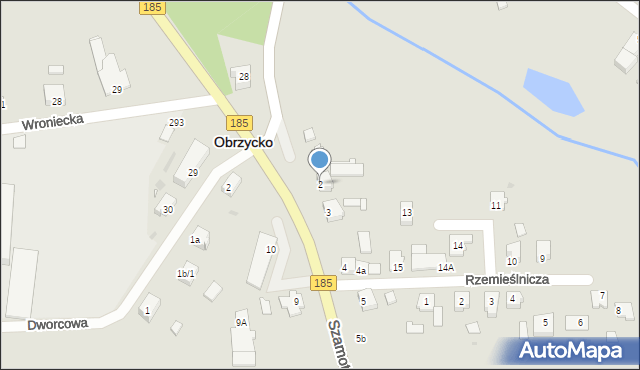 Obrzycko, Szamotulska, 2, mapa Obrzycko