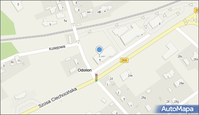 Odolion, Szosa Ciechocińska, 5a, mapa Odolion