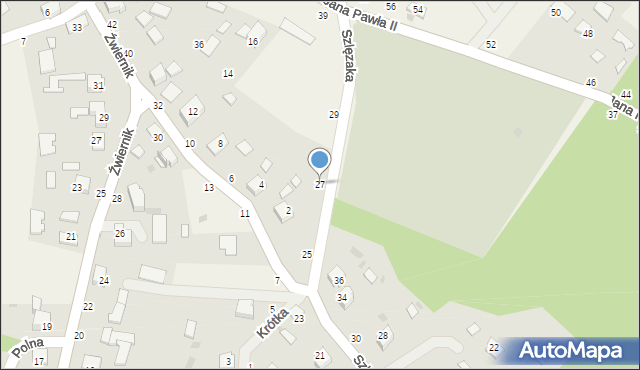 Odporyszów, Szlęzaka Antoniego, ks., 27, mapa Odporyszów