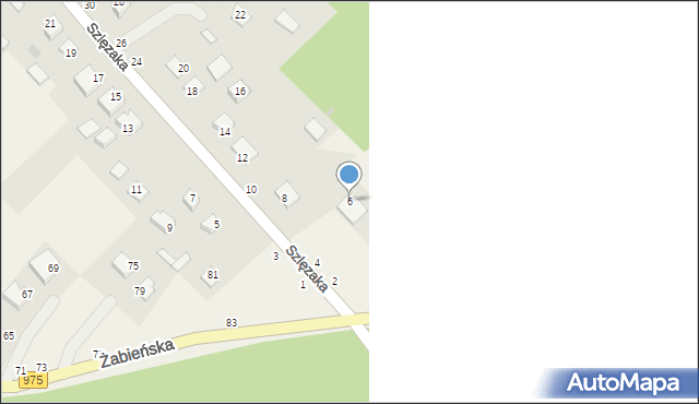 Odporyszów, Szlęzaka Antoniego, ks., 6, mapa Odporyszów