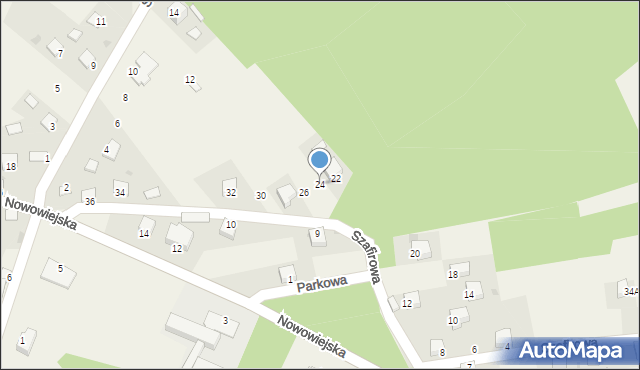 Okleśna, Szafirowa, 24, mapa Okleśna