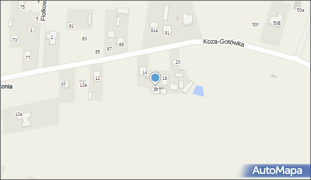 Okszów-Kolonia, Szkolna, 16, mapa Okszów-Kolonia