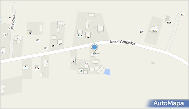 Okszów-Kolonia, Szkolna, 20, mapa Okszów-Kolonia