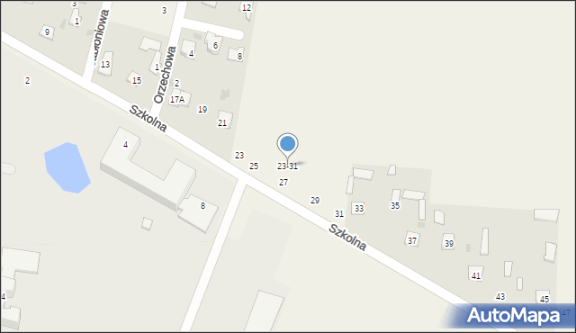 Okszów-Kolonia, Szkolna, 23-31, mapa Okszów-Kolonia