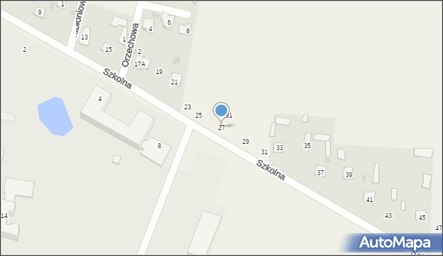 Okszów-Kolonia, Szkolna, 27, mapa Okszów-Kolonia