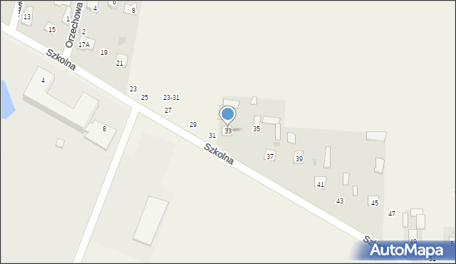 Okszów-Kolonia, Szkolna, 33, mapa Okszów-Kolonia