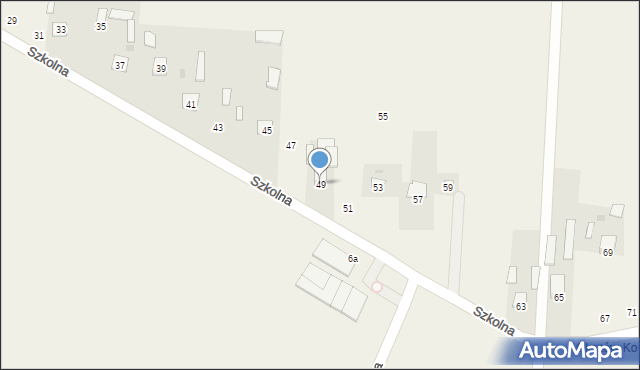 Okszów-Kolonia, Szkolna, 49, mapa Okszów-Kolonia