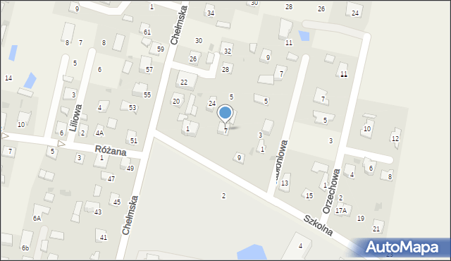 Okszów-Kolonia, Szkolna, 7, mapa Okszów-Kolonia