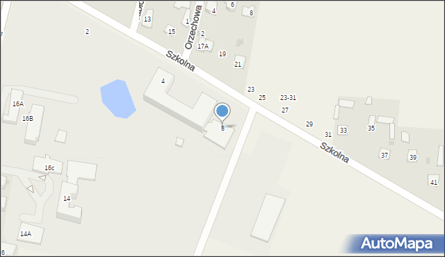 Okszów-Kolonia, Szkolna, 8, mapa Okszów-Kolonia