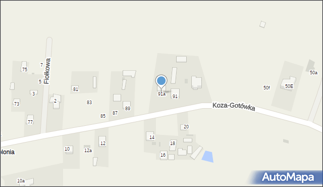 Okszów-Kolonia, Szkolna, 91a, mapa Okszów-Kolonia