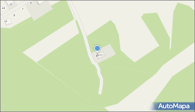 Okuniew, Szkolna, 87, mapa Okuniew