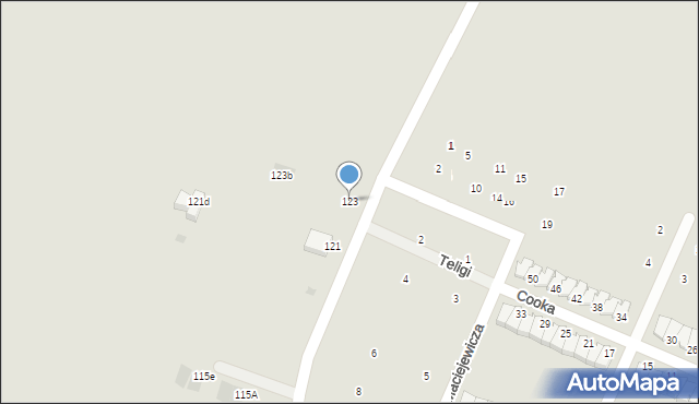 Oława, Szmaragdowa, 123, mapa Oława