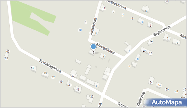 Oława, Szmaragdowa, 36, mapa Oława