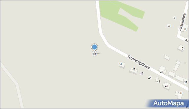 Oława, Szmaragdowa, 63, mapa Oława