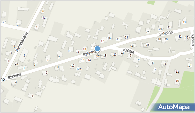 Oleszno, Szkolna, 16, mapa Oleszno