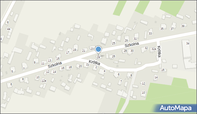 Oleszno, Szkolna, 24, mapa Oleszno