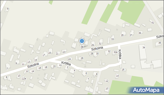 Oleszno, Szkolna, 25, mapa Oleszno