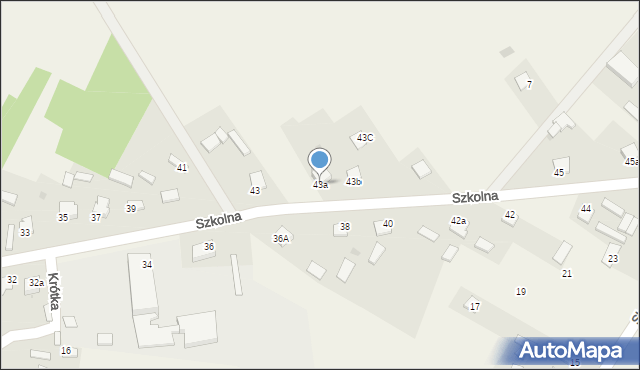 Oleszno, Szkolna, 43a, mapa Oleszno